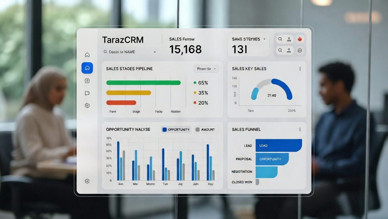 مدیریت فرآیند فروش با TarazCRM برای بهبود نرخ تبدیل
