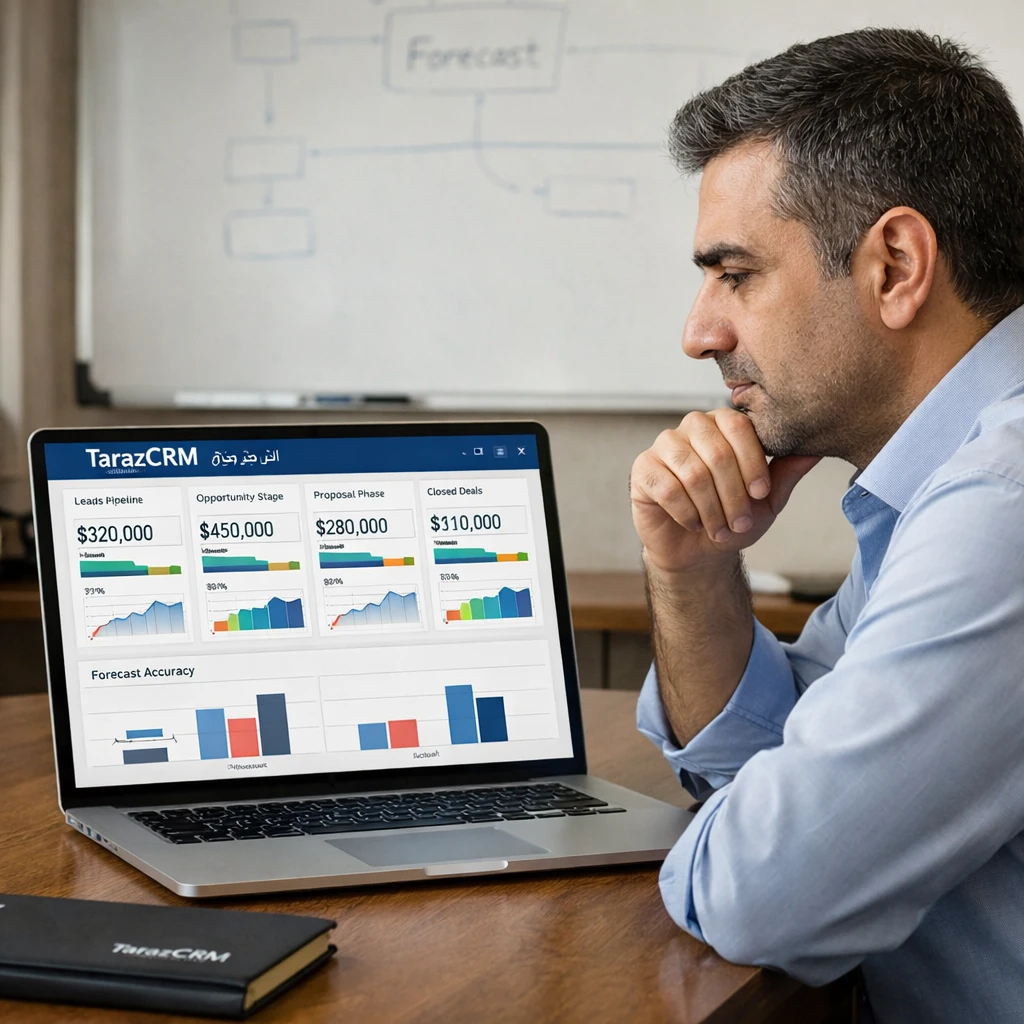 predictable sales category process dashboard in TarazCRM CRM