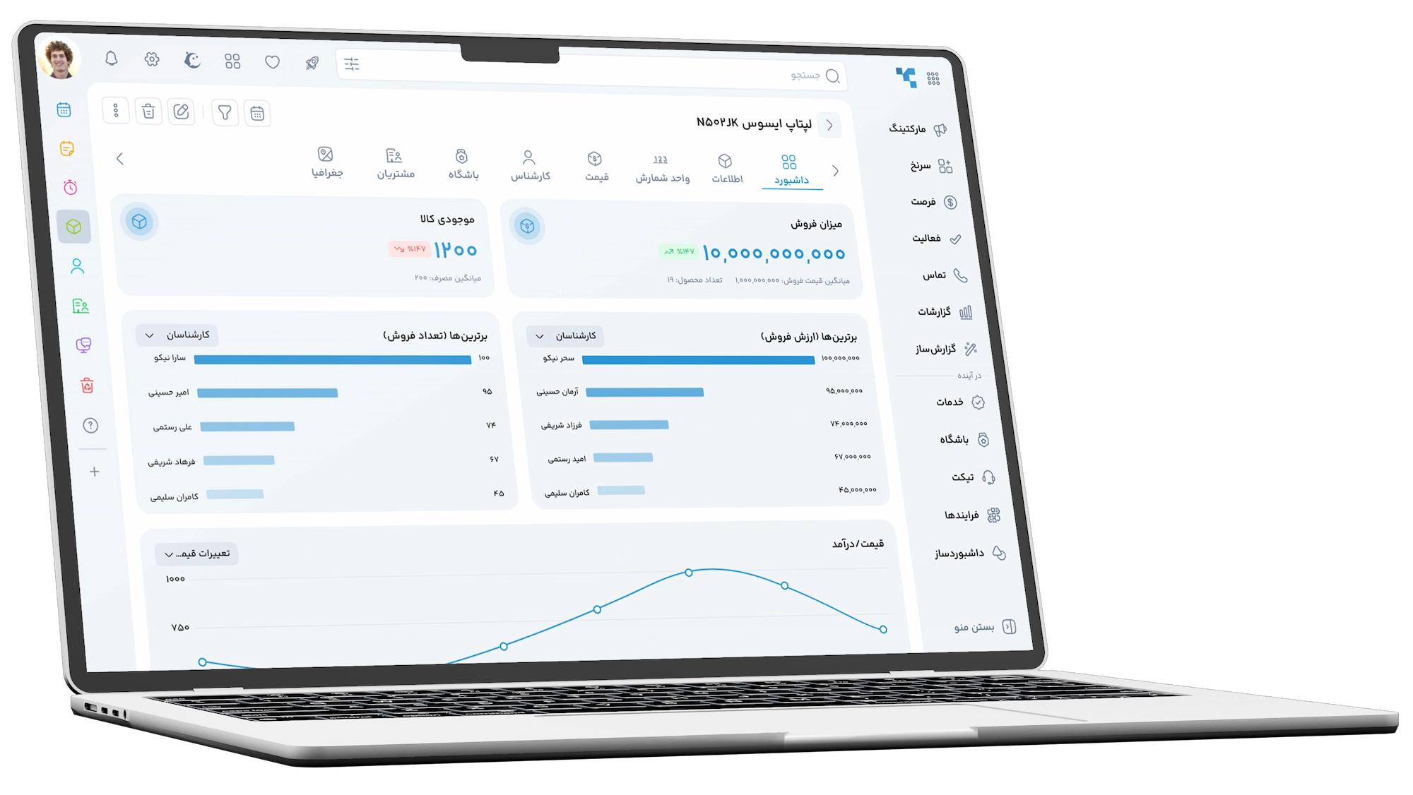 درخواست همکاری و استخدام در تراز CRM